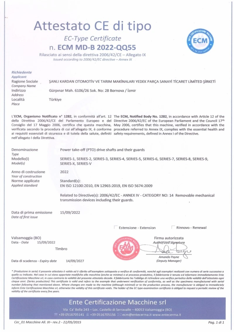 CE Certificate